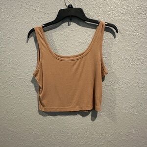 Brown/Tank Shein Crop Tank Top - Size L